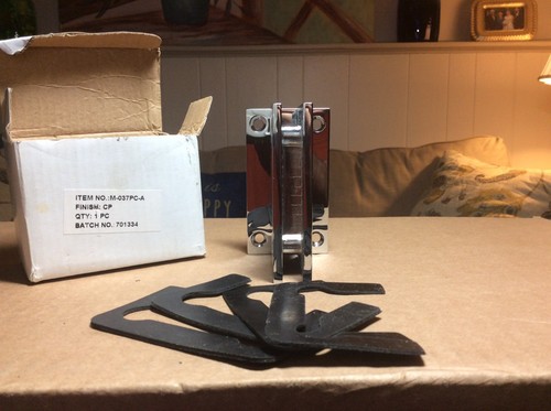 CRL Crome Geneva 037series Wall Mount Full Back Plate Standerd Hinge