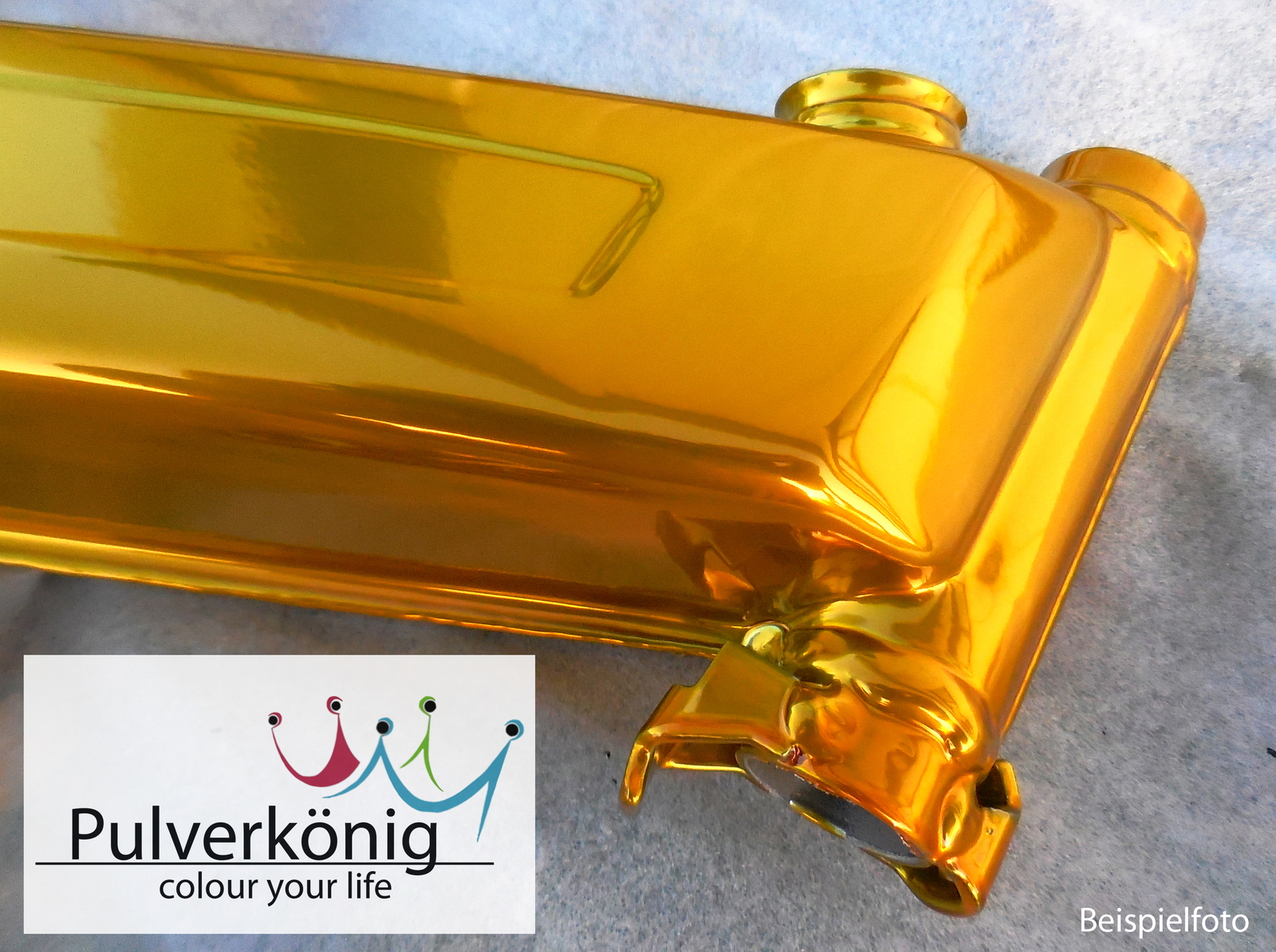 Pulverlack Powder Coating Gold Candy Lasur
