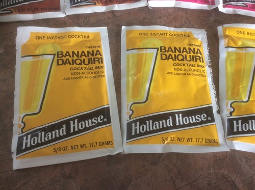 LOT of 16 Vintage Holland House Instant Cocktail Mix Packets RETRO DECORATION