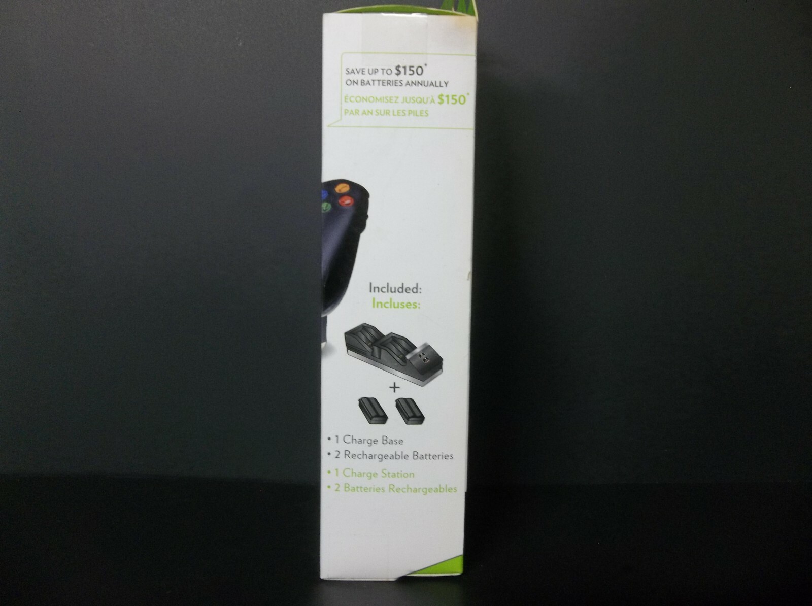 Nyko Charge Base S Xbox 360 Controller Charger With Two Rechargeable Batteries