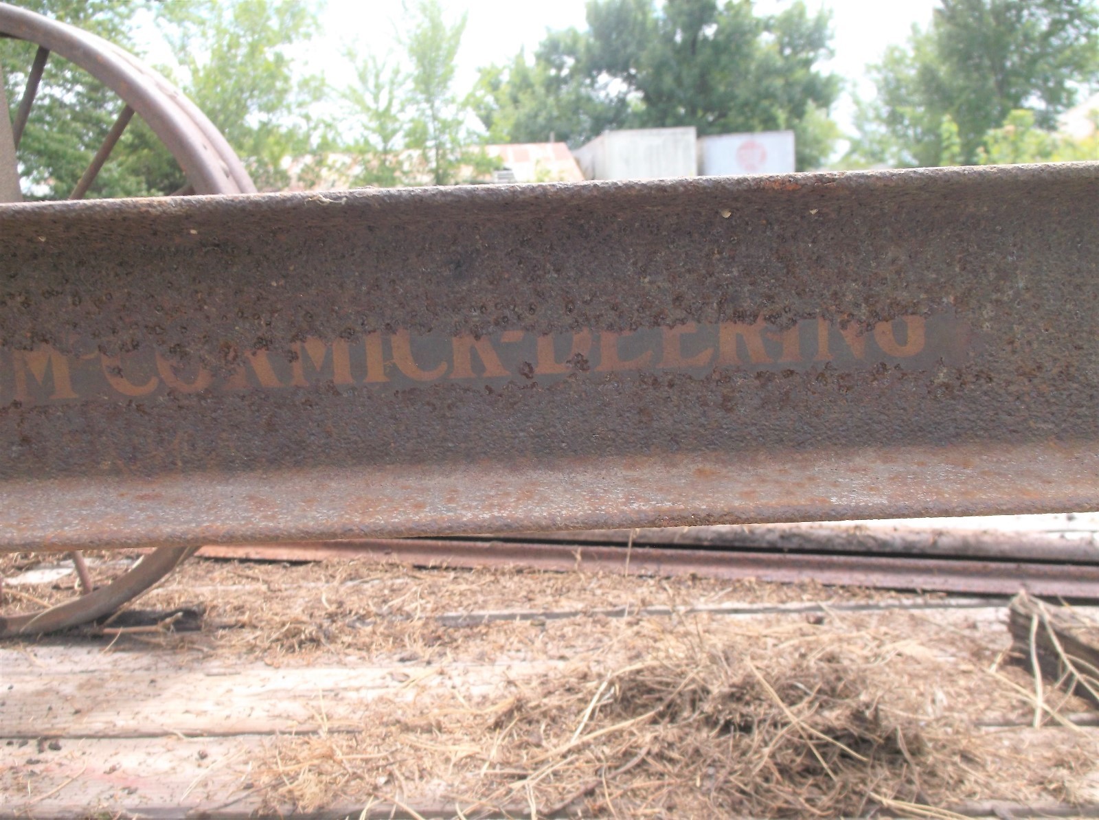 LARGE MCCORMICK DEERING STEEL WHEEL WAGON NICE RARE