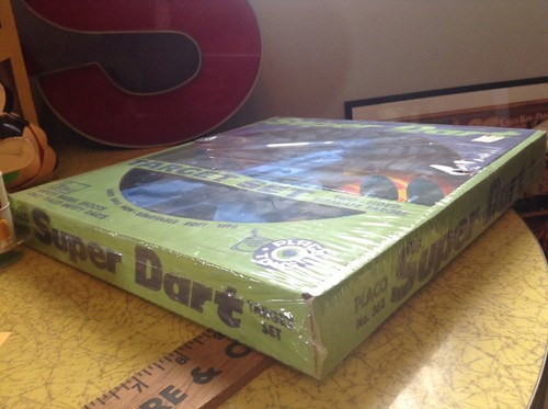 SUPER DART TARGET SET IN ITS ORIGINAL UNOPENED BOX BY PLACO TOYS 1978