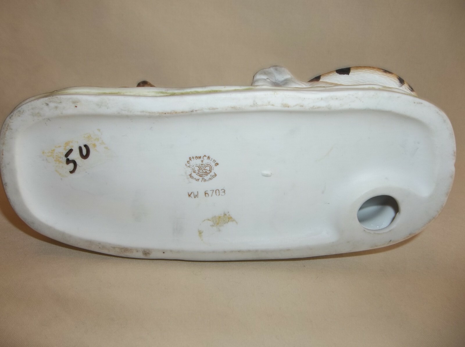 VINTAGE CERAMIC LEOPARD FIGURE BY LEFTON KW6703