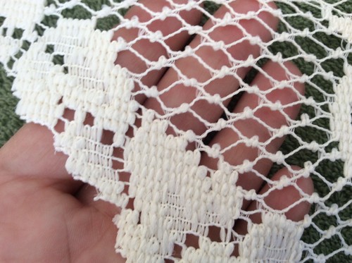 Lot Of Two Beige Flower Doilies