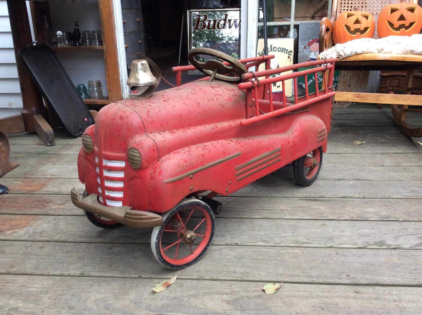 Vintage 1950s Murray Fire Chief Pedal Car in NH