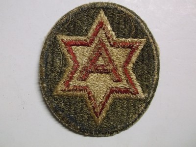 US Military 6th Army vintage sew on Patch Star A WWII? Sixth Army Vietnam?