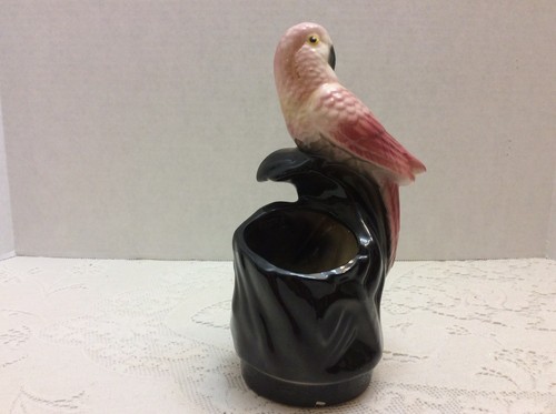 Vintage Pink Parrot Planter California Pottery #338 FREE Shipping
