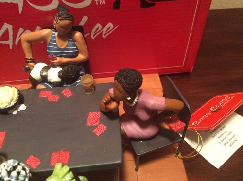 Sass 'n Class by Annie Lee Misdeal #6034 Card Playing Figurine (broke)