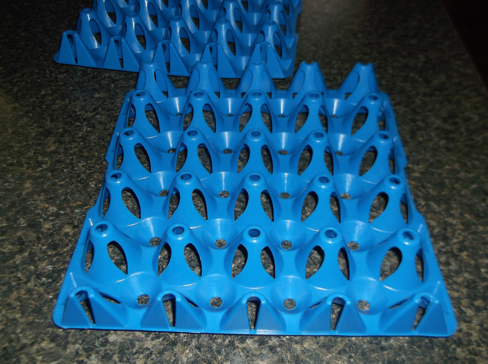 2 Plastic Egg Trays Chicken Turkey Duck Holds 20 Eggs TR-20