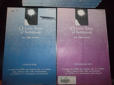 O Little Town of Bethlehem Complete Score Cantata for SATB Songbooks - Lot of 62