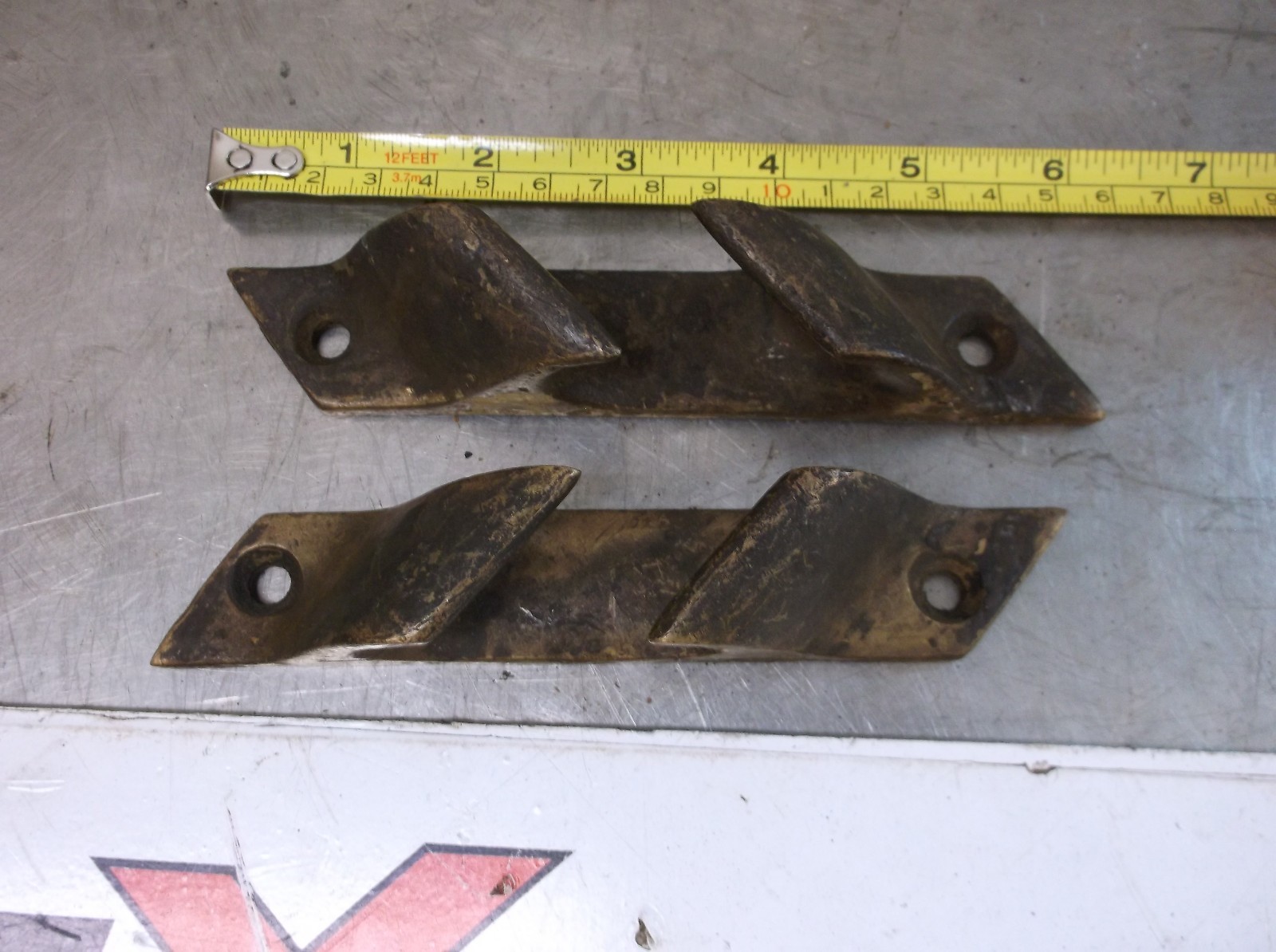 VINTAGE ANTIQUE HEAVY SOLID BRASS BRONZE ROPE MOORING BOAT GUIDE NAUTICAL MARINE