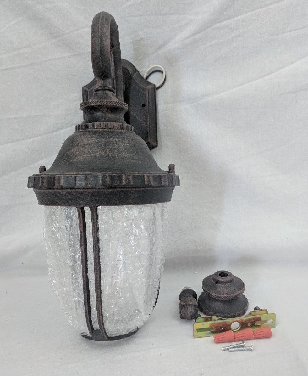 Bel Air Lighting Chessie 1-Light Rust Outdoor Wall Mount Lantern Model # 4020 RT