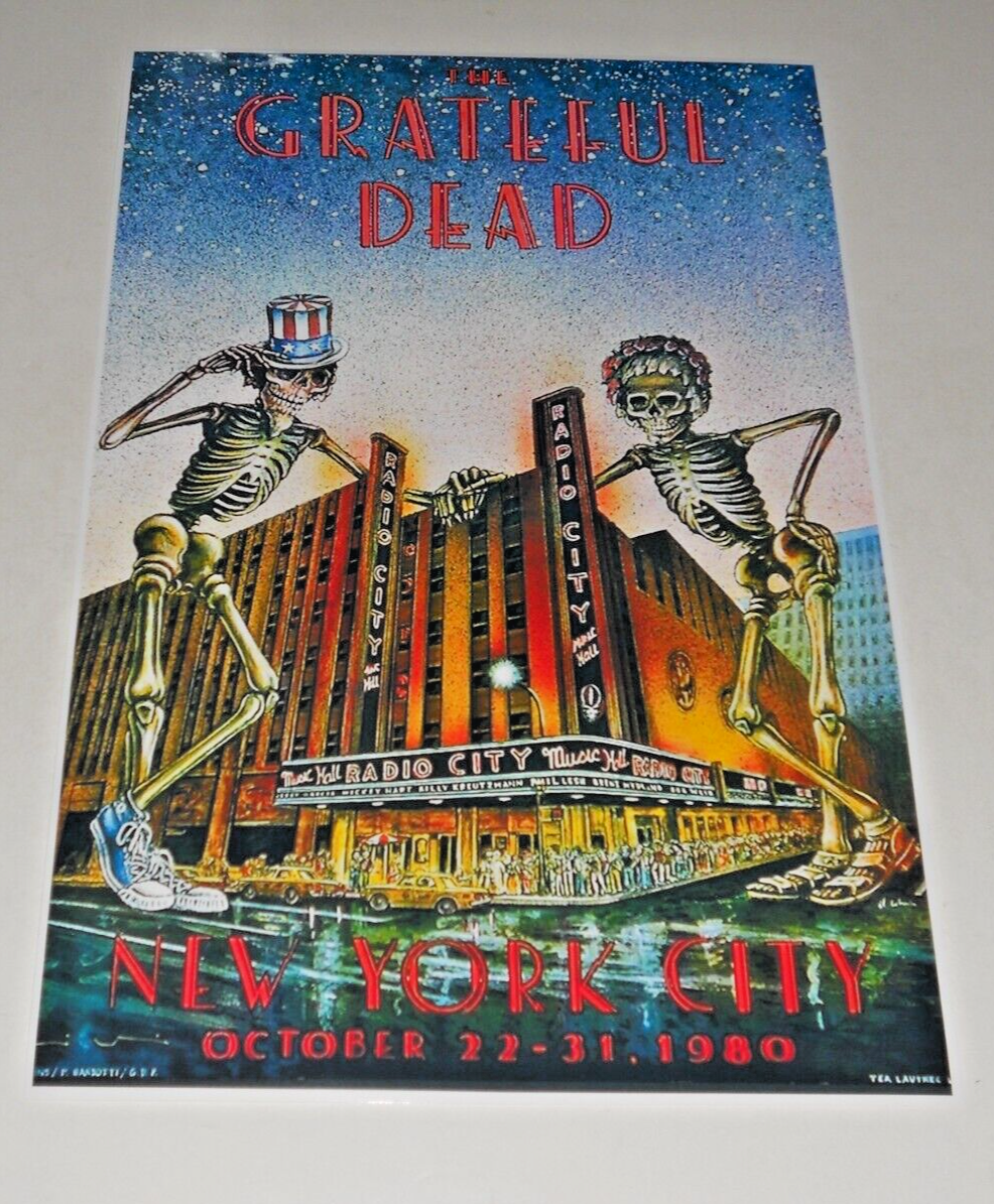 Large Grateful Dead 1980 Halloween NYC Radio City Poster