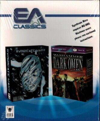 EA Classics Syndicate Wars & Warhammer Dark Omen Pc Sealed Retail Box
