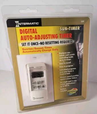 Intermatic SS8C Digital Auto Adjusting Sun Timer Programmable New Sealed