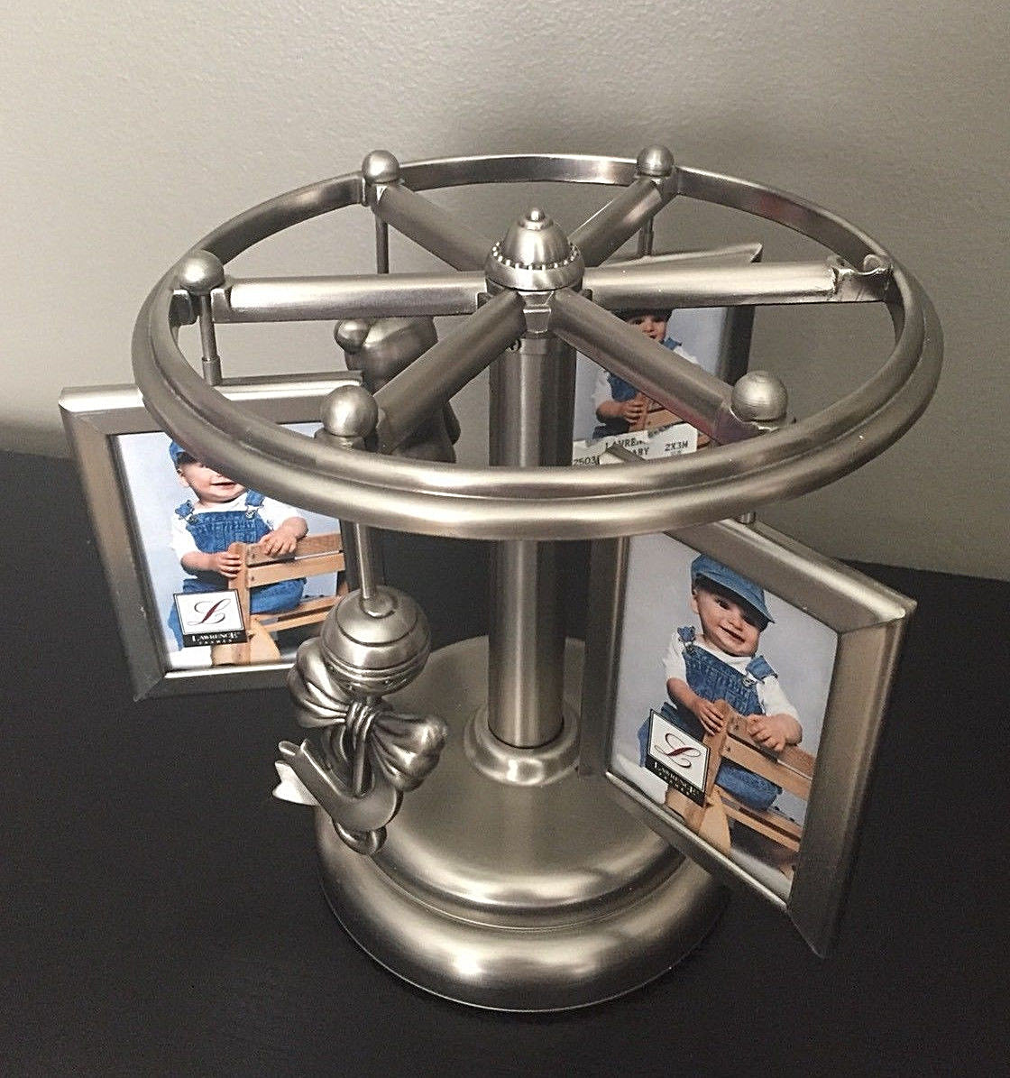 Lawrence Frame Go Round Multi 2x3 Baby Picture Frames - Musical Wind Up Carousel