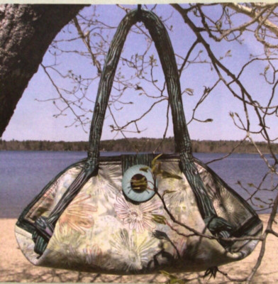 PATTERN Fortune Cookie Purse Fabric Handbag & Fabric Baskets NeW Aunties Two