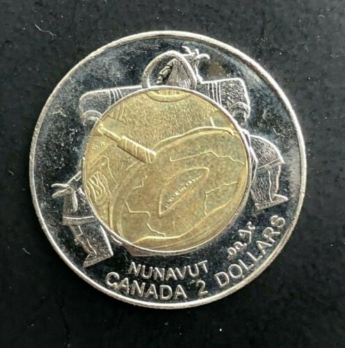 CANADA 1999 Nunavut Drummer $2 Two Dollars Toonie Royal Canadian Mint