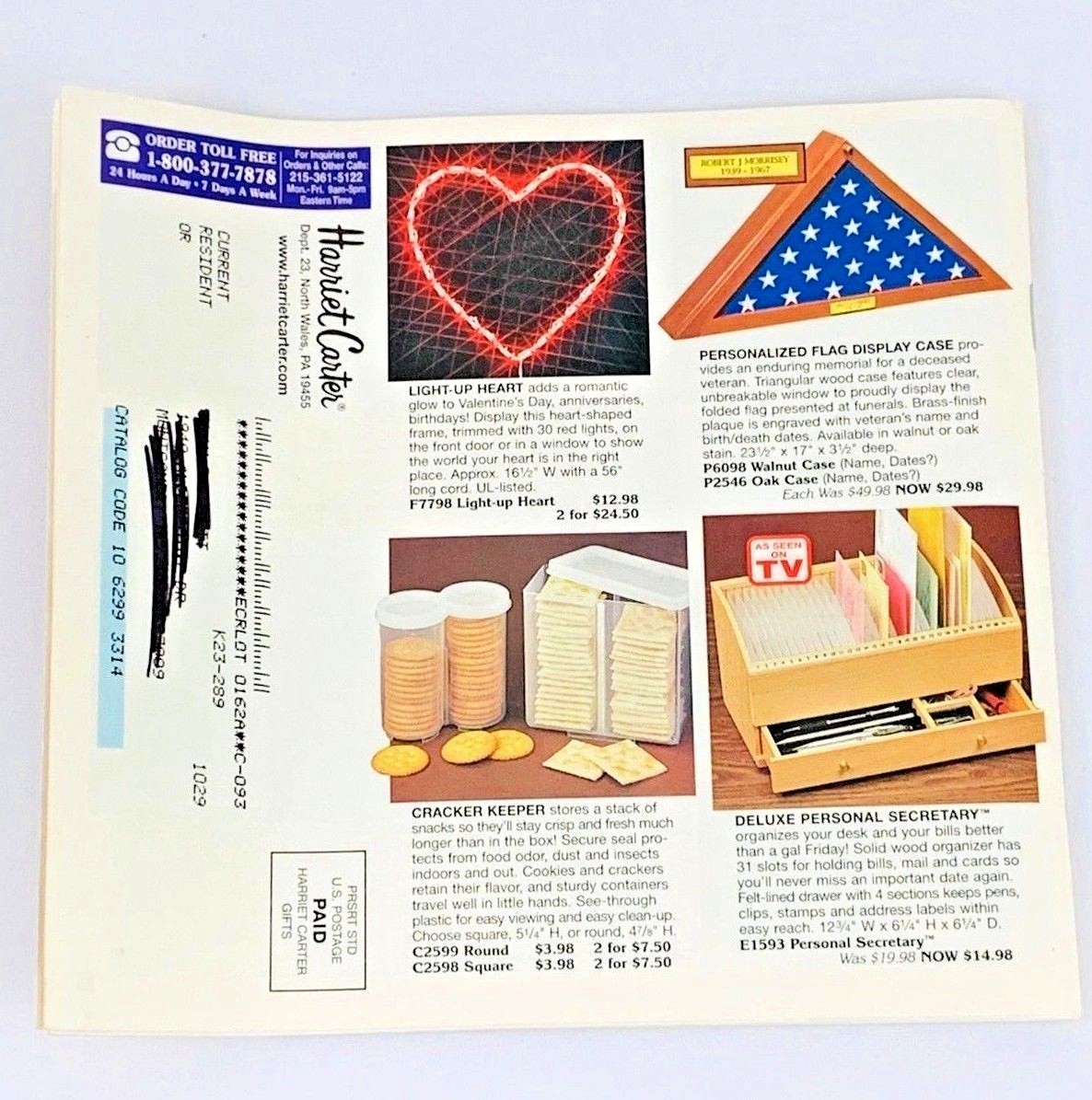 Harriet Carter Distinctive Gifts Catalog From 2002 Collectible