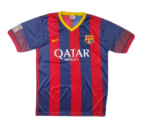 Vintage Nike FC Barcelona Soccer Futbol Jersey Dri Fit Qatar