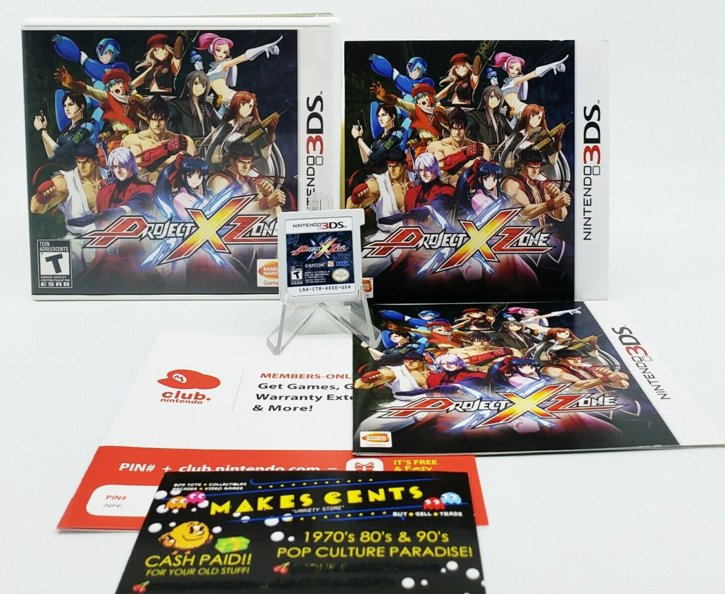 Project X Zone Nintendo 3DS CIB Complete CIB w/ Game Case Project X Zone Nintendo 3DS CIB Complete CIB w/ Game Case