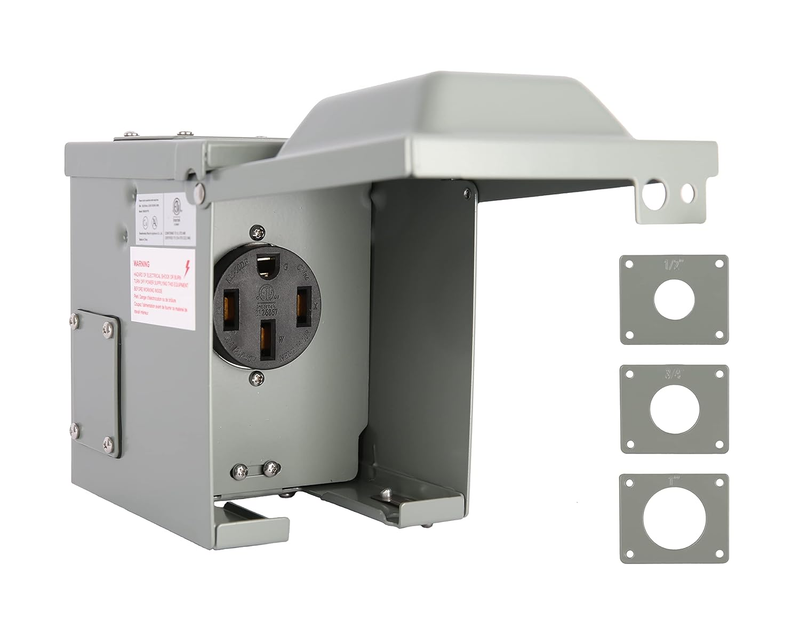 RV/EV Weatherproof Outdoor 50 Amp 125/250 Volt Electrical NEMA 14-50R Power Outl