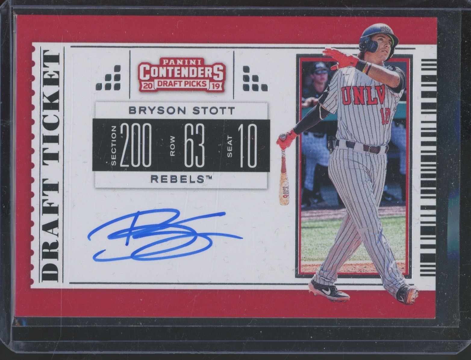 2019 Panini Contenders Draft Ticket #11 Bryson Stott Auto Autograph RC Rookie