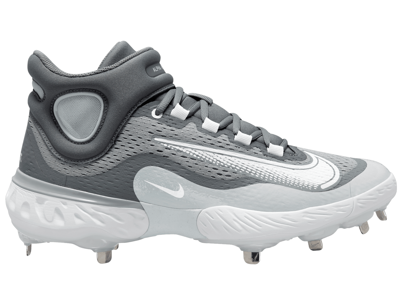NIKE Alpha Huarache Elite 4 Mid Metal Baseball Cleats Men's