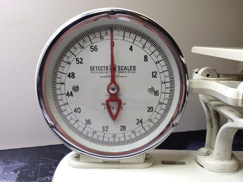 Vintage Detecto Huckster 26-S Hardware Scale Store Counter Display Double Faced