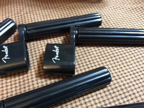 15 Genuine Fender Guitar Black String Winder with Logo, Pulls Bridge Pins Too!