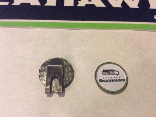 NFL Seattle Seahawks Tag Plus 2 Sided Ball Marker w/Hat Clip