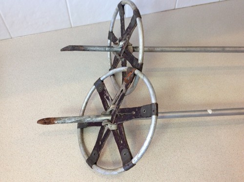 Antique Aluminum & Leather 54 1/2 