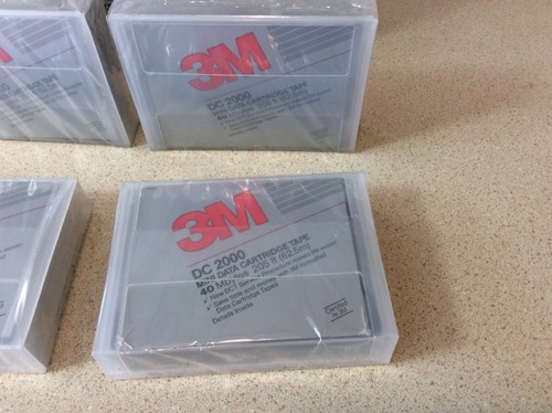 4 New Genuine 3M Company  DC-2000 Mini Data Tape Cartridges 40MB Sealed