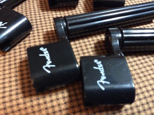 15 Genuine Fender Guitar Black String Winder with Logo, Pulls Bridge Pins Too!