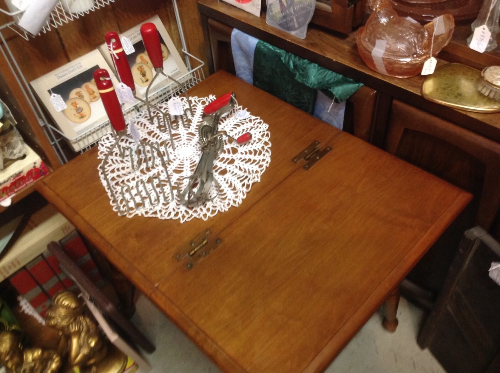 HEYWOOD WAKEFIELD Old Colony Maple Dough Box End Table Cinnamon-Local Pickup