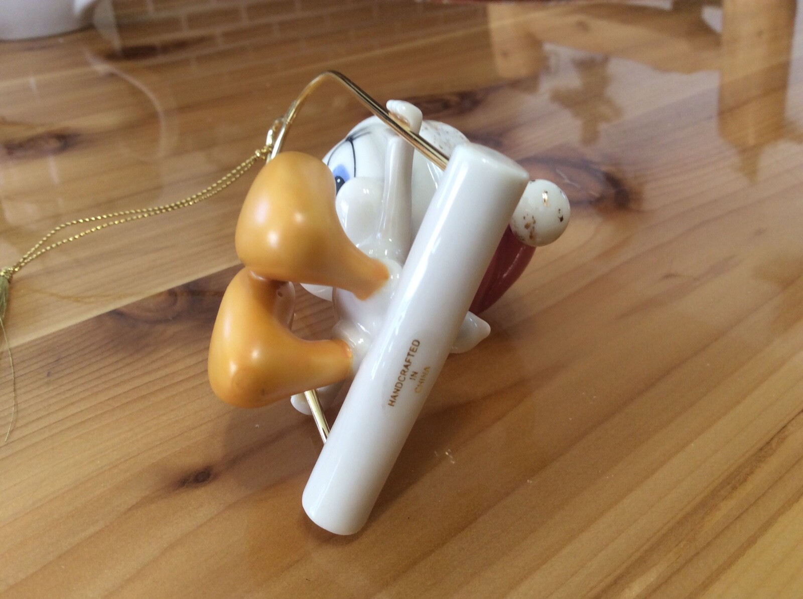 2000 Lenox Warner Bros. Looney Tunes Tweety BIRD Swings  into Christmas Ornament