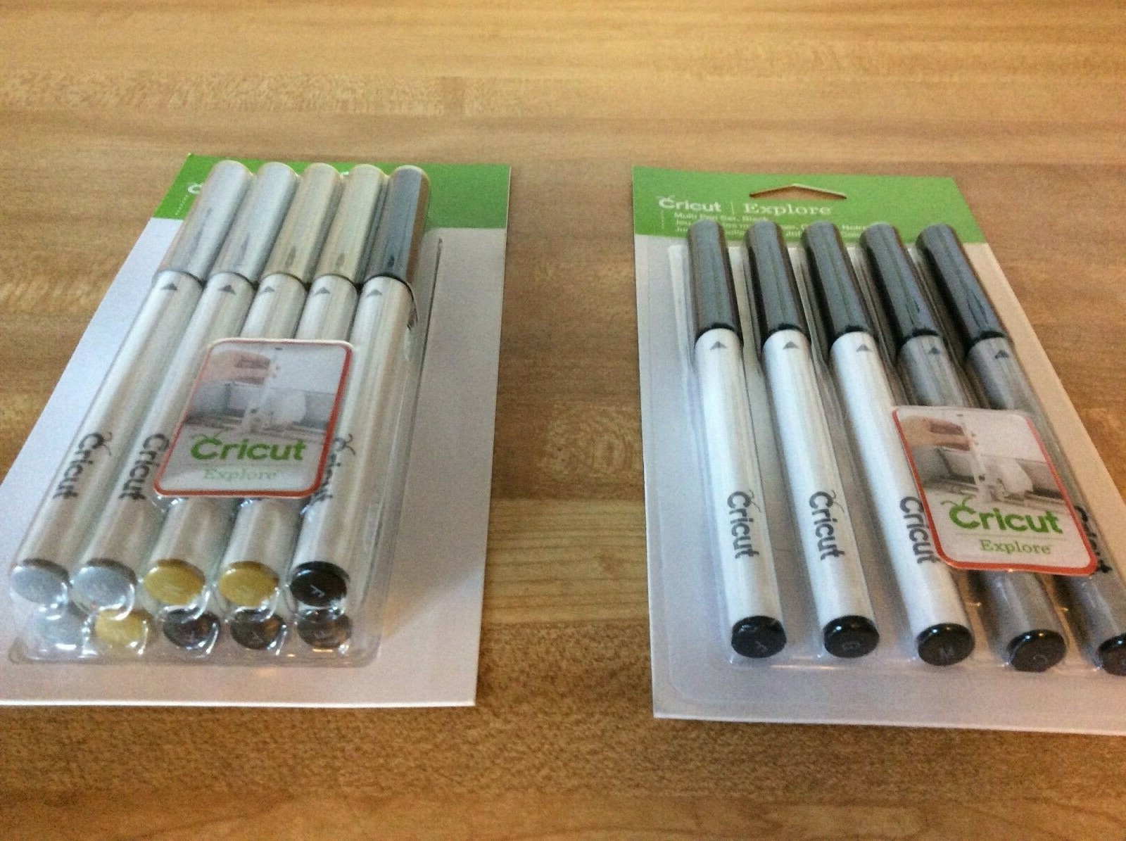 Two Packs Of New Cricut Explore Everyday Collection and Multi Pen Set Black