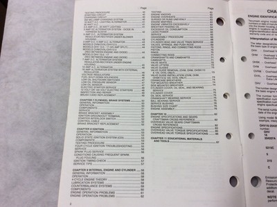 GENUINE Tecumseh 695244A Manual Repair/Over Head Valve Service