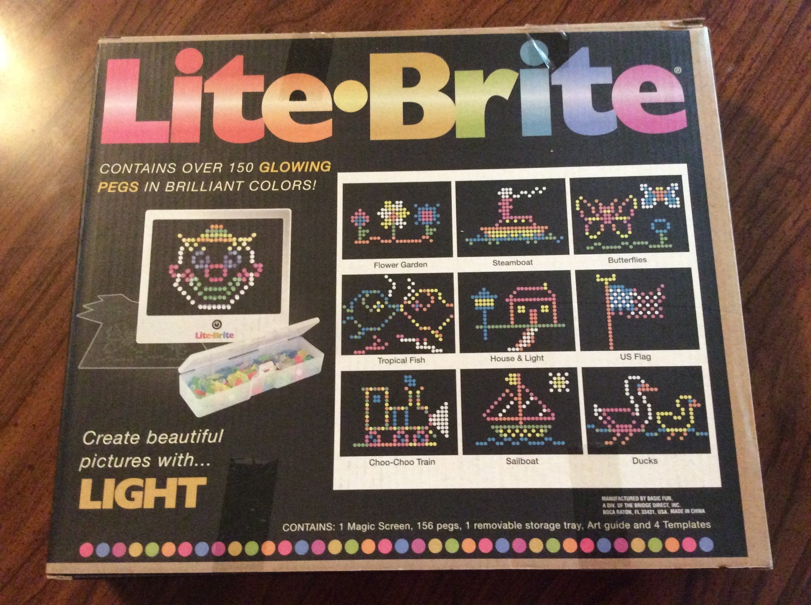 Lite-brite NIB NEW Toy Light Bright Kids Game 156 Pegs