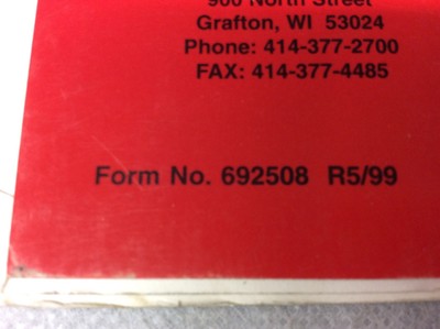 GENUINE TECUMSEH TECHNICIAN'S HANDBOOK 2 CYCLE ENGINES 692508