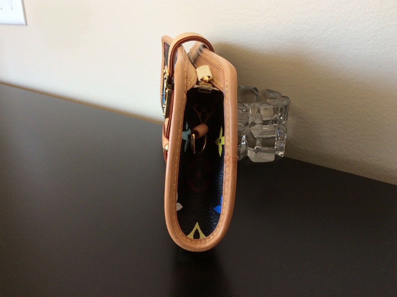 Authentic LOUIS VUITTON Shirley Hand Bag Monogram Multicolor BK M40050 AK18049