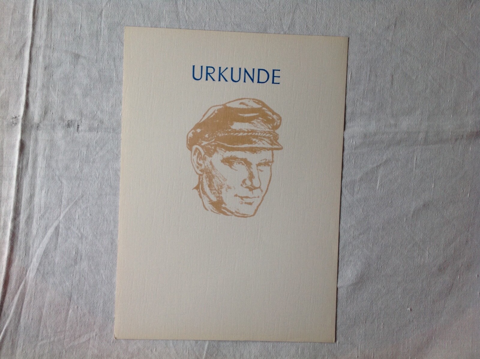 DDR ,Urkunde blanko, Ernst Thälmann, MDI, Stasi