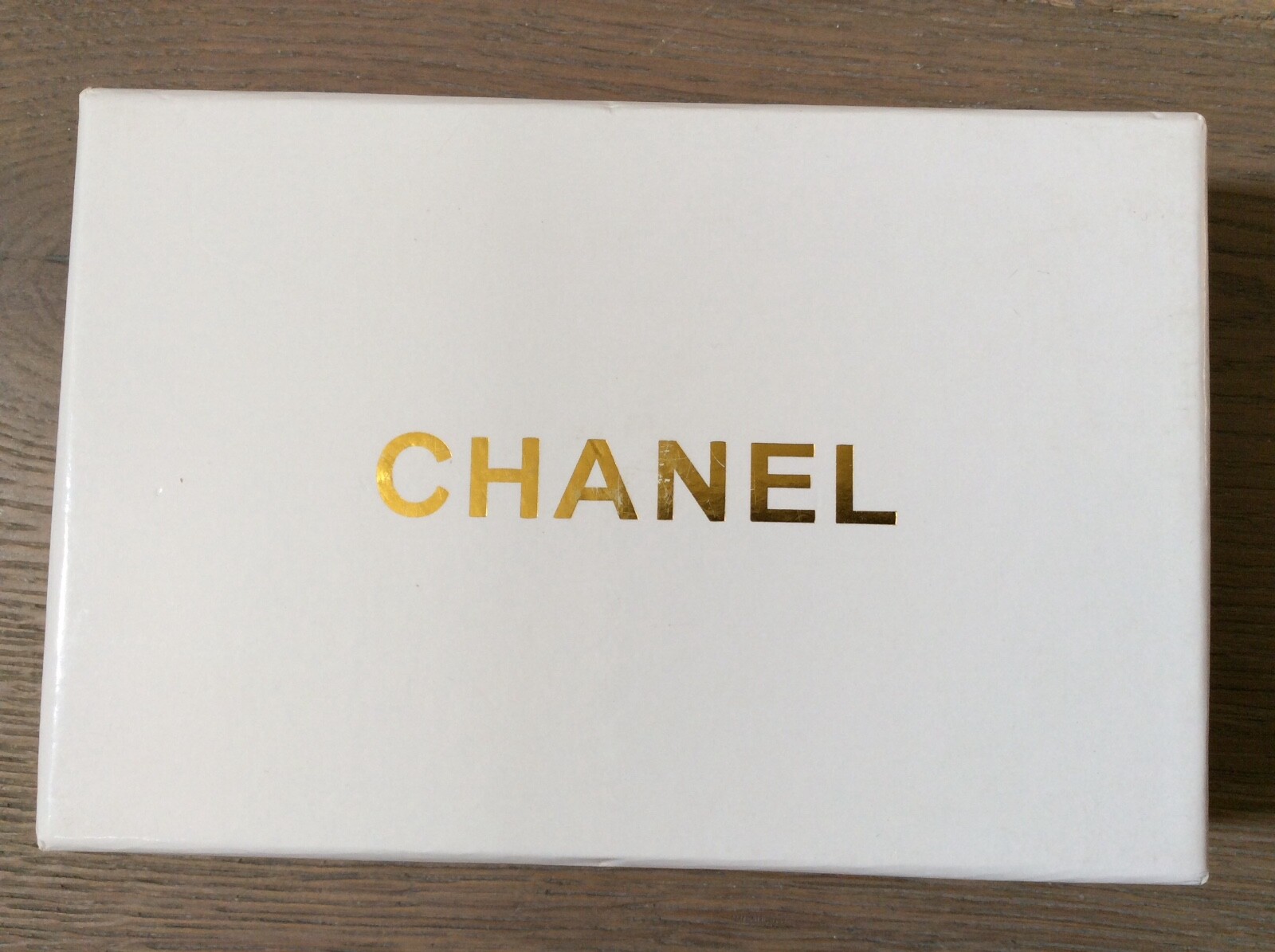 Chanel gold tone Signature Empty White Box 6”-4”-1.5”