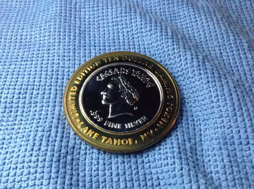 Ceasars Palace Reno .999 Silver Gaming Token