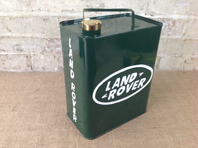 Retro style decorative Land Rover Oil can green Rectangular