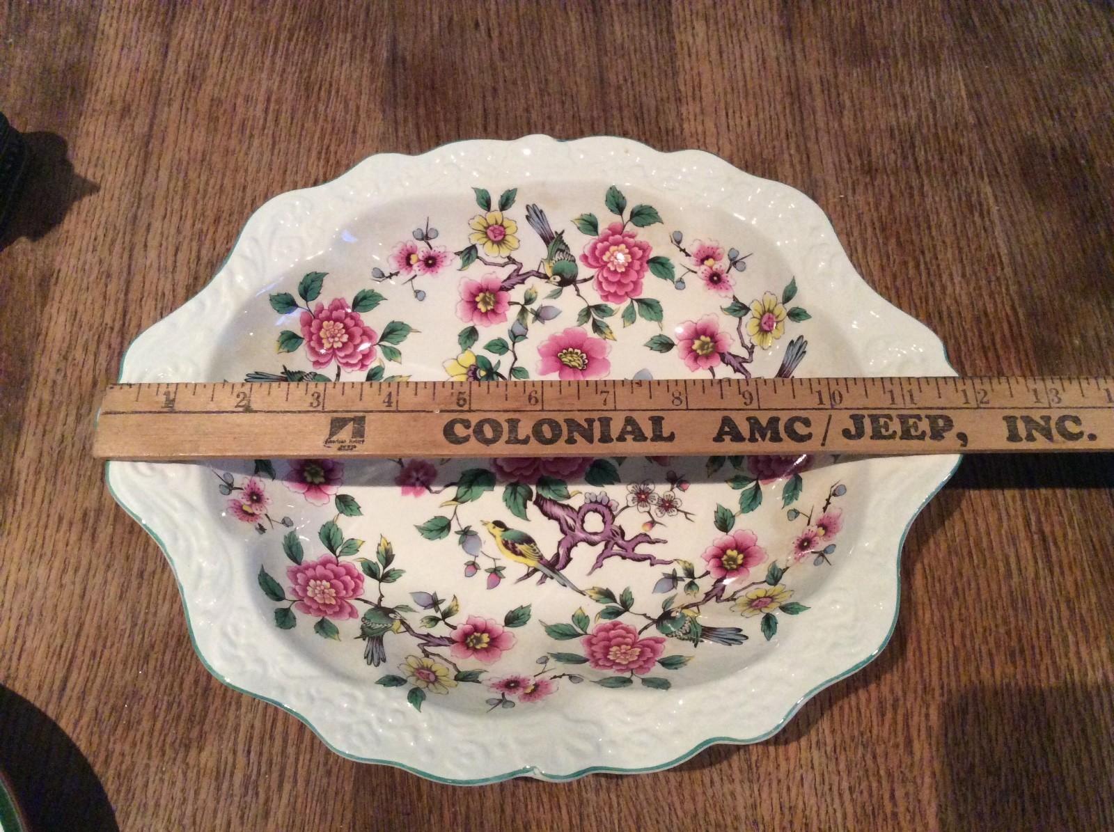 Vintage Old Foley James Kent Ltd Staffordshire Serving Bowl