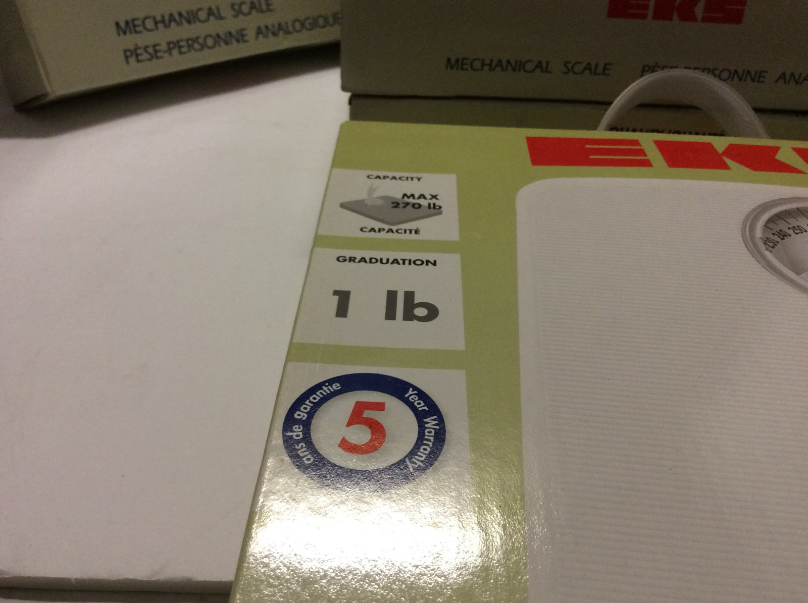 Mechanical Bathroom Scale New (Good Old Dial Type) 270 Lb Max 1 lb increments