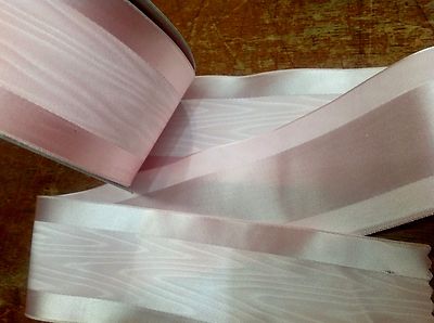 moire ribbon rayon satin 2'' reversible 1yd made in Japan