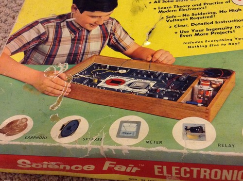 Vintage Radio Shack Science Fair Electronic Project Kit 50 in 1 201 AS IS