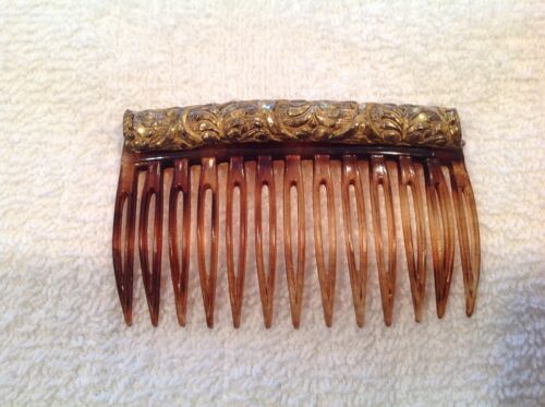 Estate Find Vintage Miriam Haskell Signed Hair Comb Berette France Russian GP